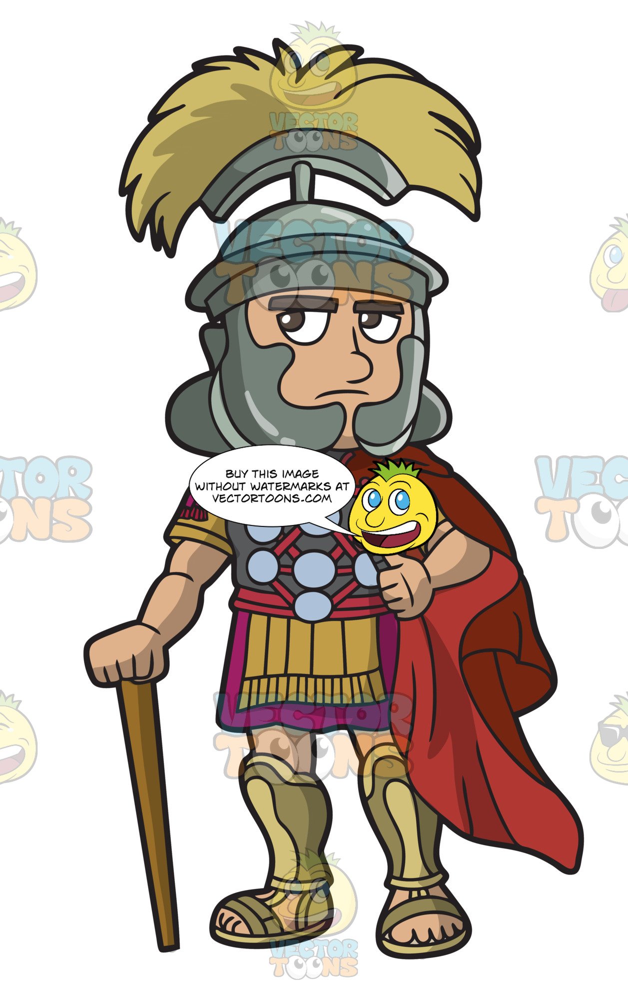 A Brave Roman Centurion Officer.
