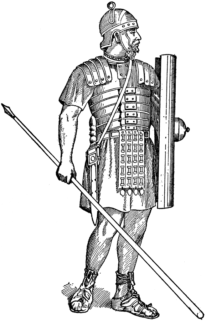 Free Roman Soldier Clipart Black And White, Download Free.