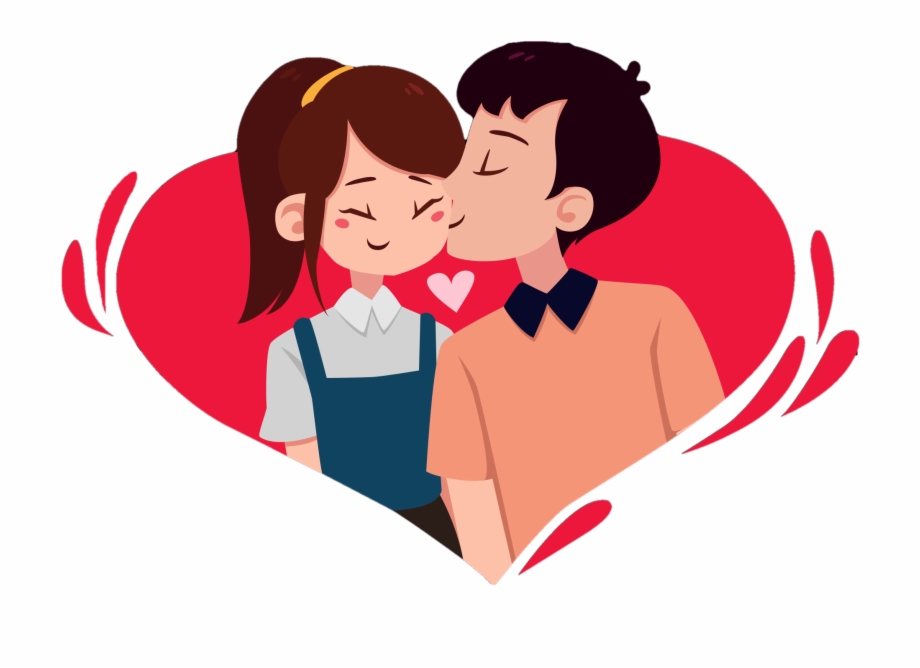 Cartoon Love Couple Png Romantic Images.