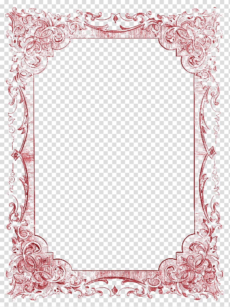 Red frame , frame Romance , Elegant red frame border.