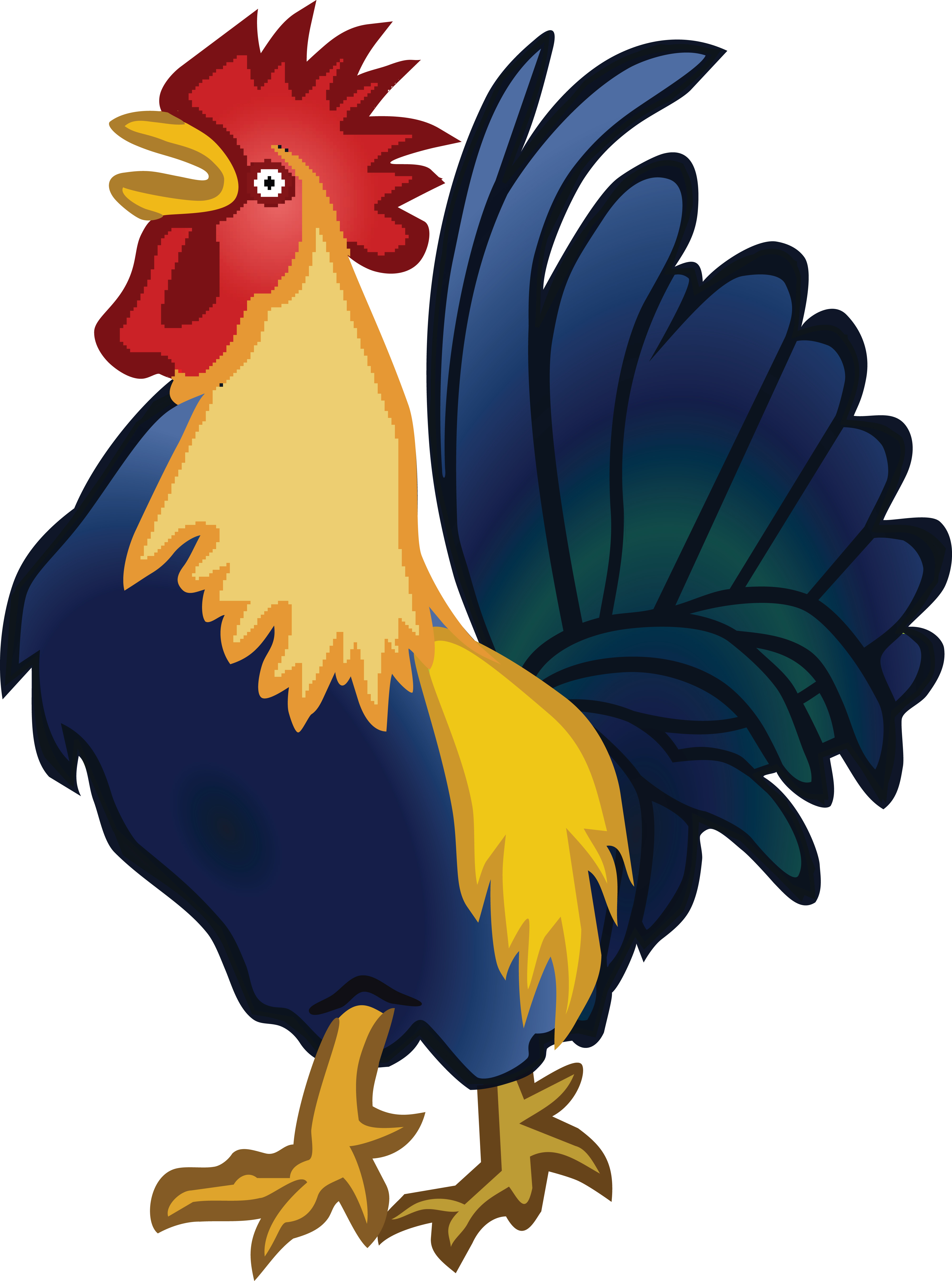 2318 Rooster free clipart.