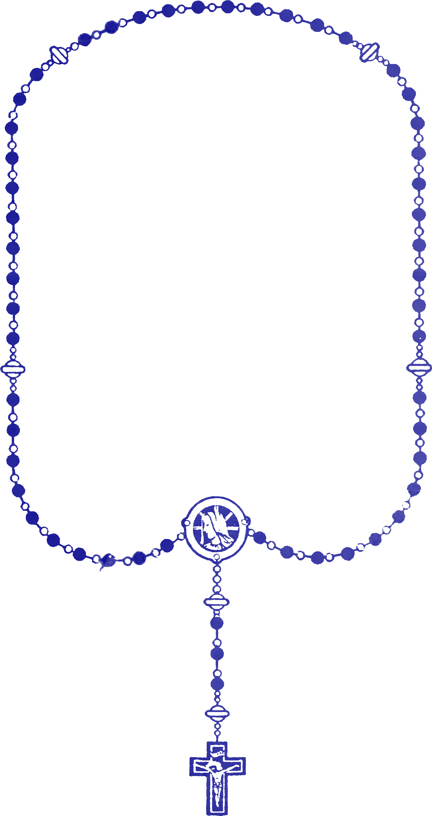 Blue Rosary Clipart.