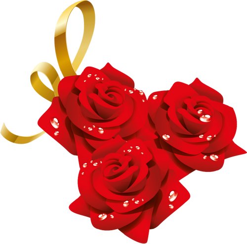 clipart psd Gentle roses download ( transparent background ).