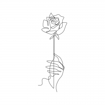 Flower Sketch PNG Images.