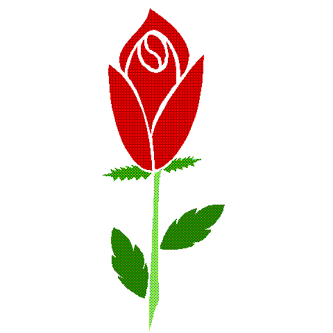 Red Rose Flower Clip Art.