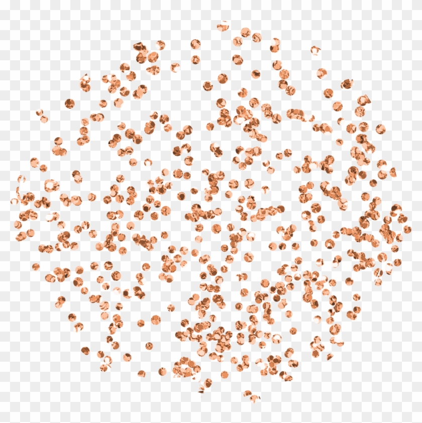 Rose Gold Confetti Transparent Background, HD Png Download.