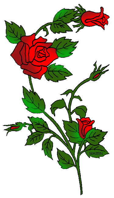 Free Flowers Clip Art by Phillip Martin, Rose.
