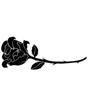 Single Stem Rose Clip Art.