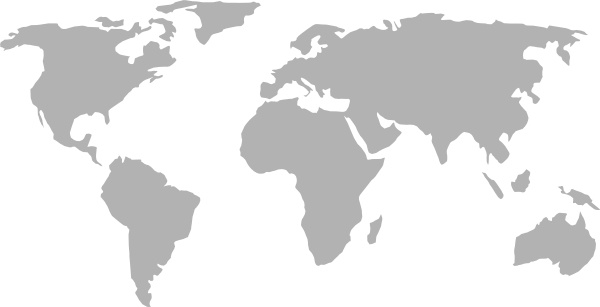 World Map Round Clipart.
