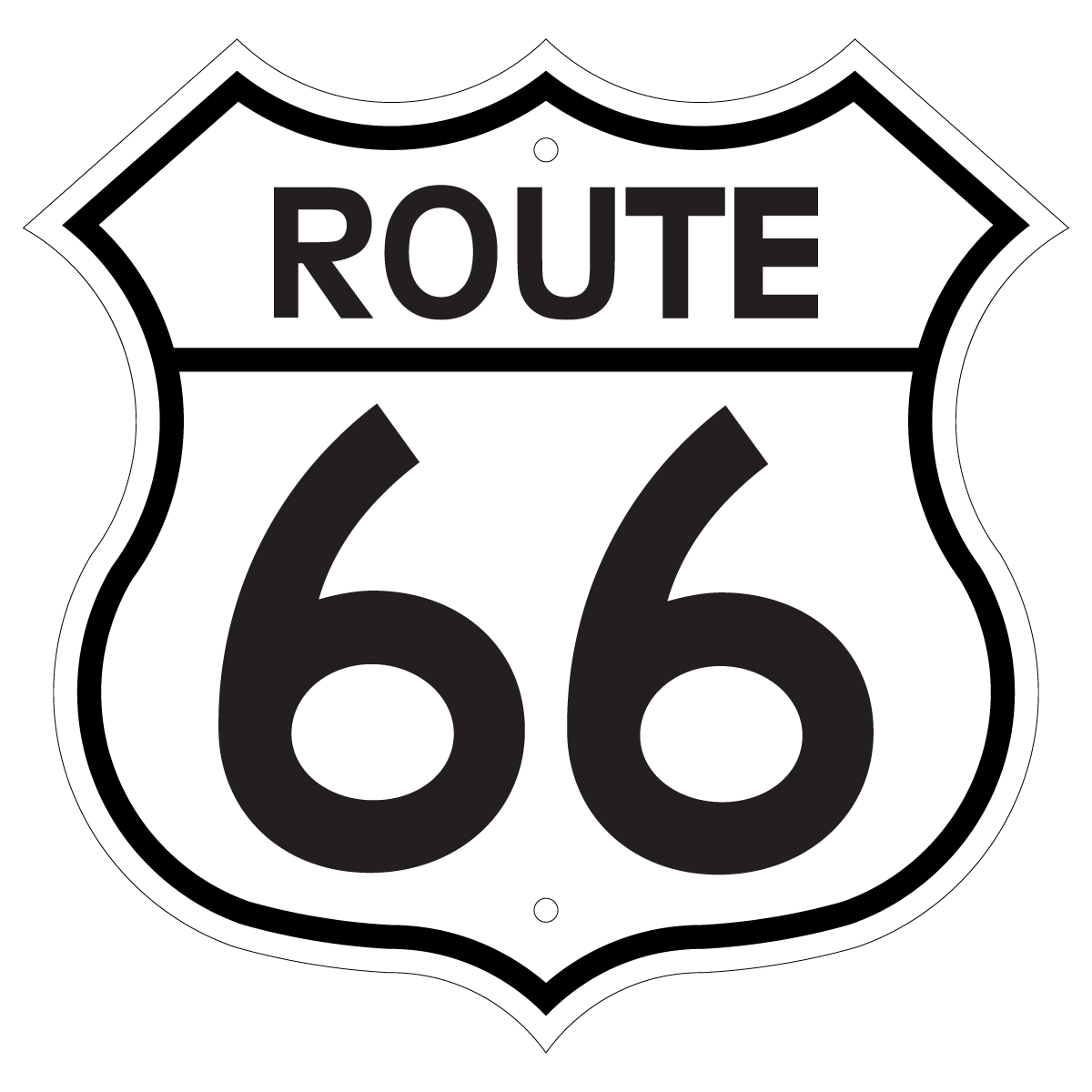 Route 66 Sign Logo Vector.