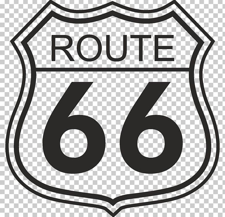 U.S. Route 66 Sign Road Symbol PNG, Clipart, Area, Black And.