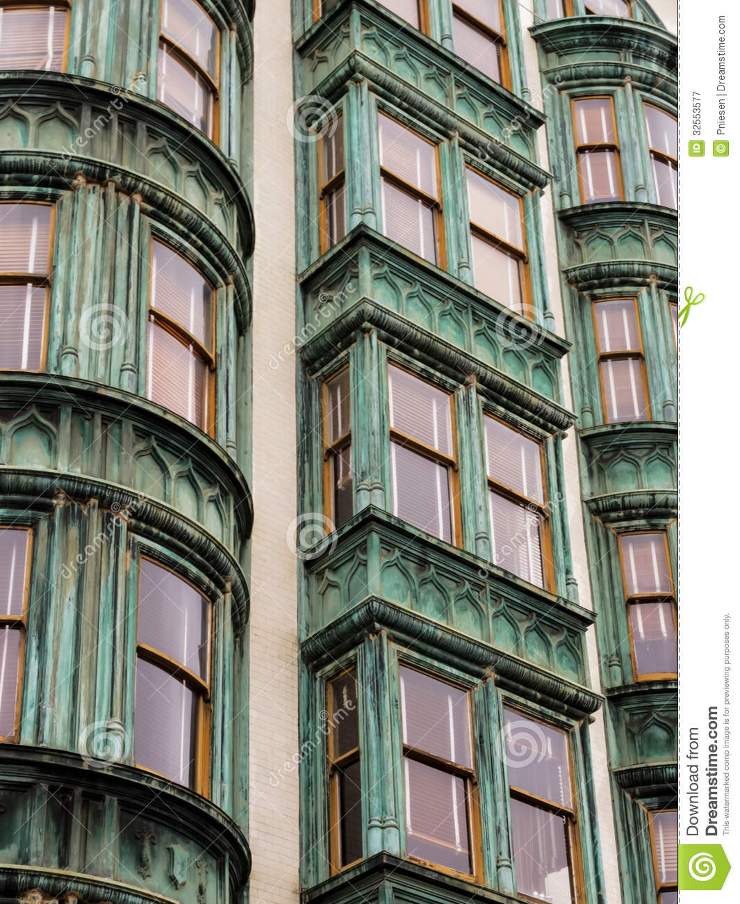 Pattern Vertical Rows Of Windows In San Francisco Apartment Houses. Pattern Vertical Rows Of Windows In San Francisco Apartment Houses.
