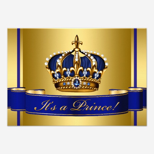 Royal baby boy prince crown clipart gold.