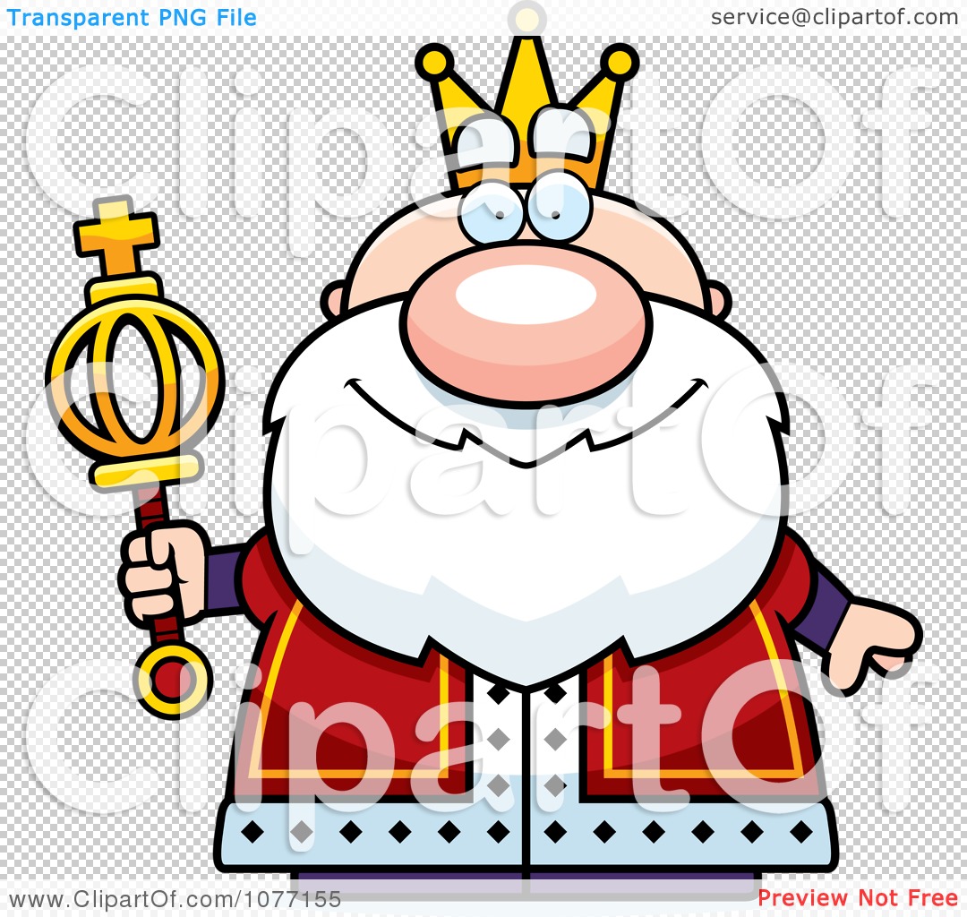 Clipart Royal King Holding A Scepter.