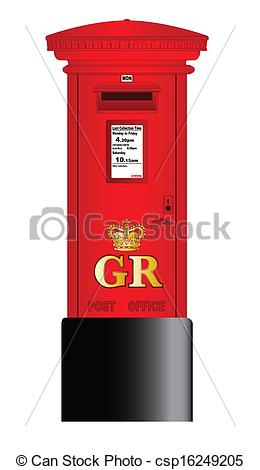 Vector Clipart of Post Box.