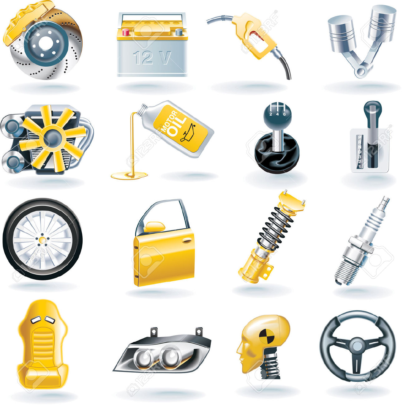 Car Parts Diagram Clip Art