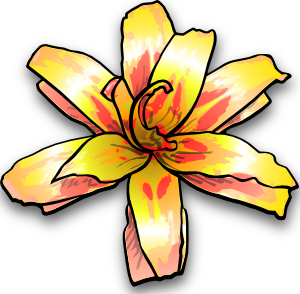 Yellow Flower Clip Art at Clker.com.