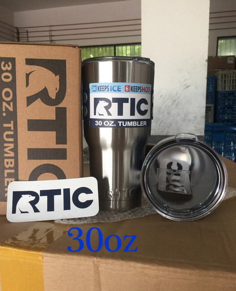 30oz RTIC 304 Stainless Steel 30oz RTIC Logo Cups Tumbler Rambler Cups  Sharp As YETI 30oz Mugs Rtic Cups With Lids Large Tea Mugs Large Travel  Coffee.