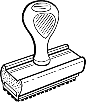 Rubber Stamp Clipart.