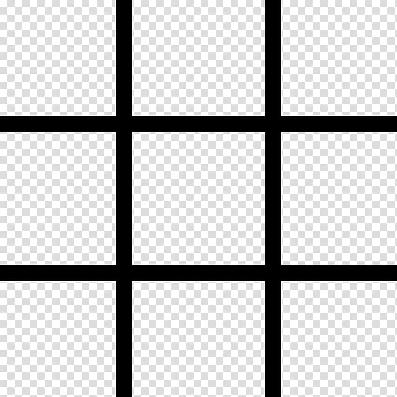 Rule of thirds Encapsulated PostScript, black and white grid.