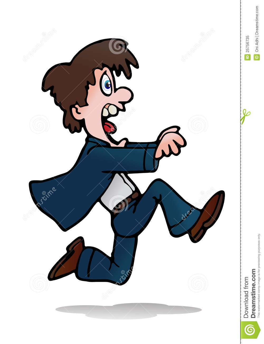 Showing post & media for Cartoon man running away clip art.