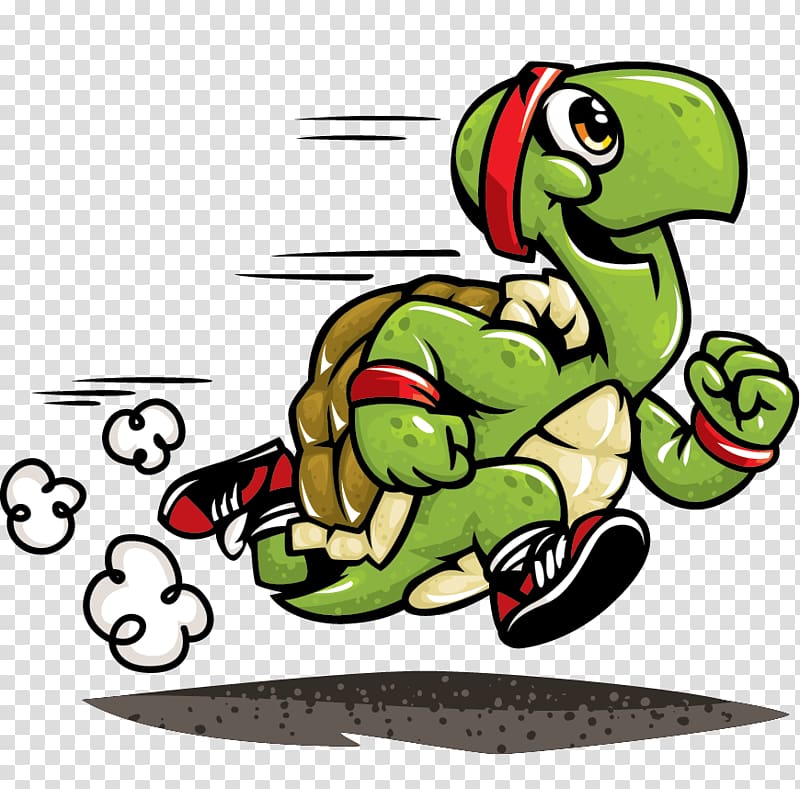 Running turtle illustration, Turtle The Tortoise and the.