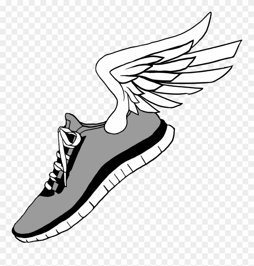 Running Shoes Clip Art.