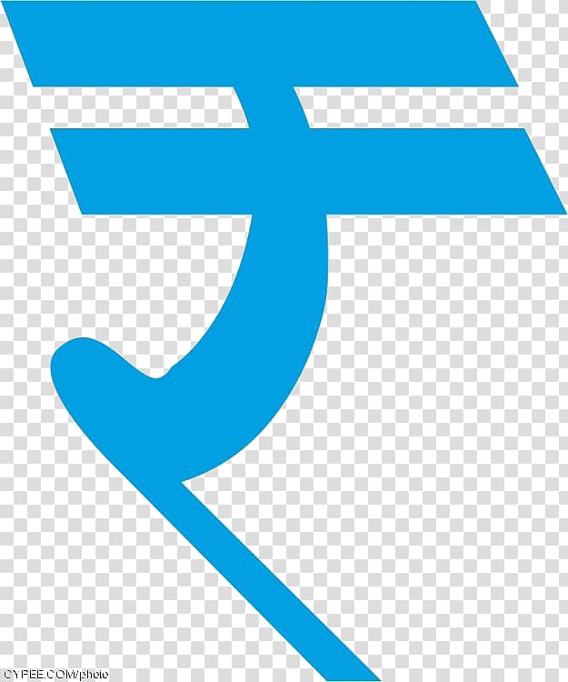 Blue rupee symbol illustration, Indian rupee sign Symbol.