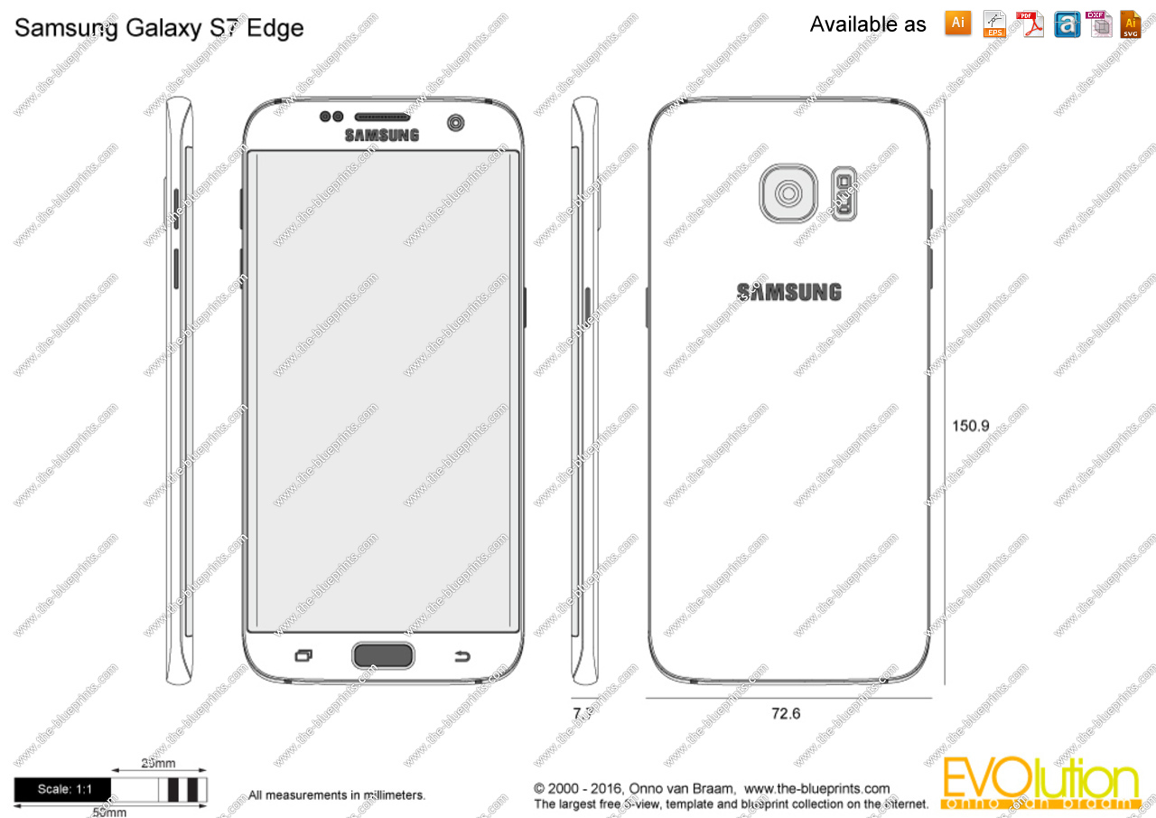 Galaxy S7 Edge Clipart.