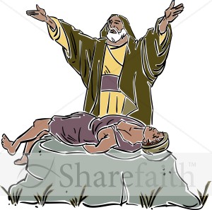 Abraham Sacrifices Isaac on the Mount.
