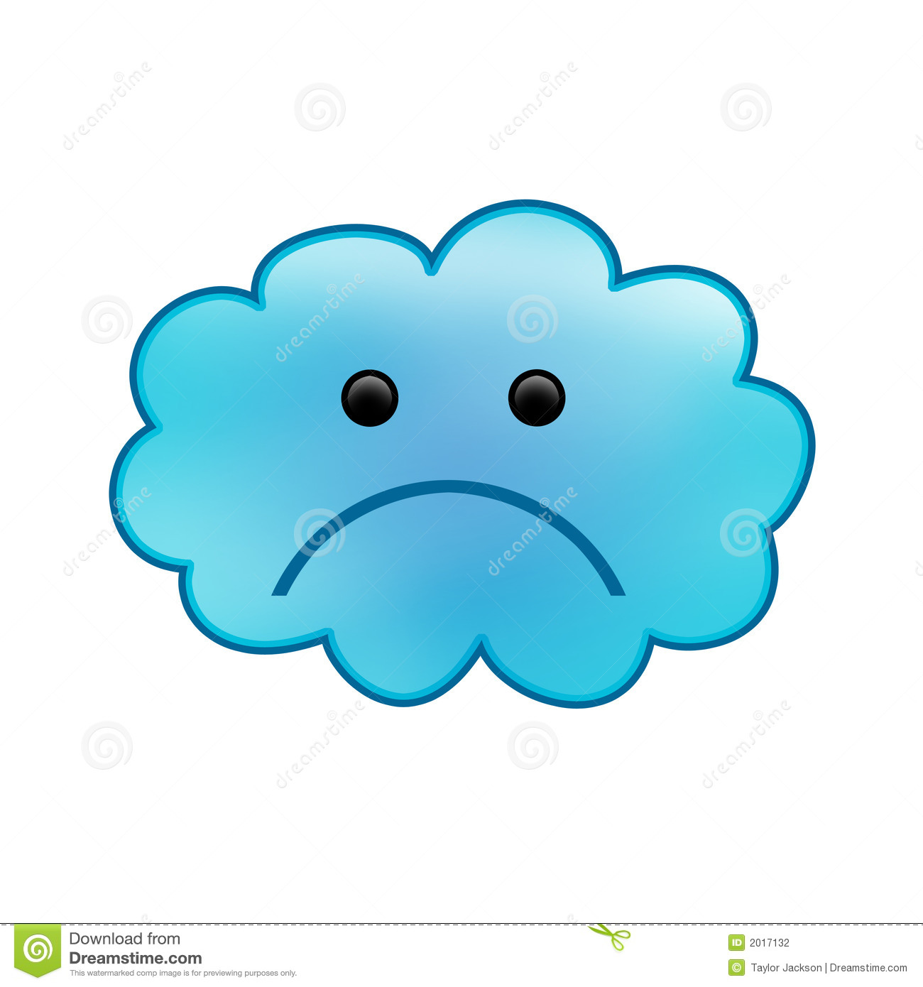 Sad Rain Cloud Clipart.