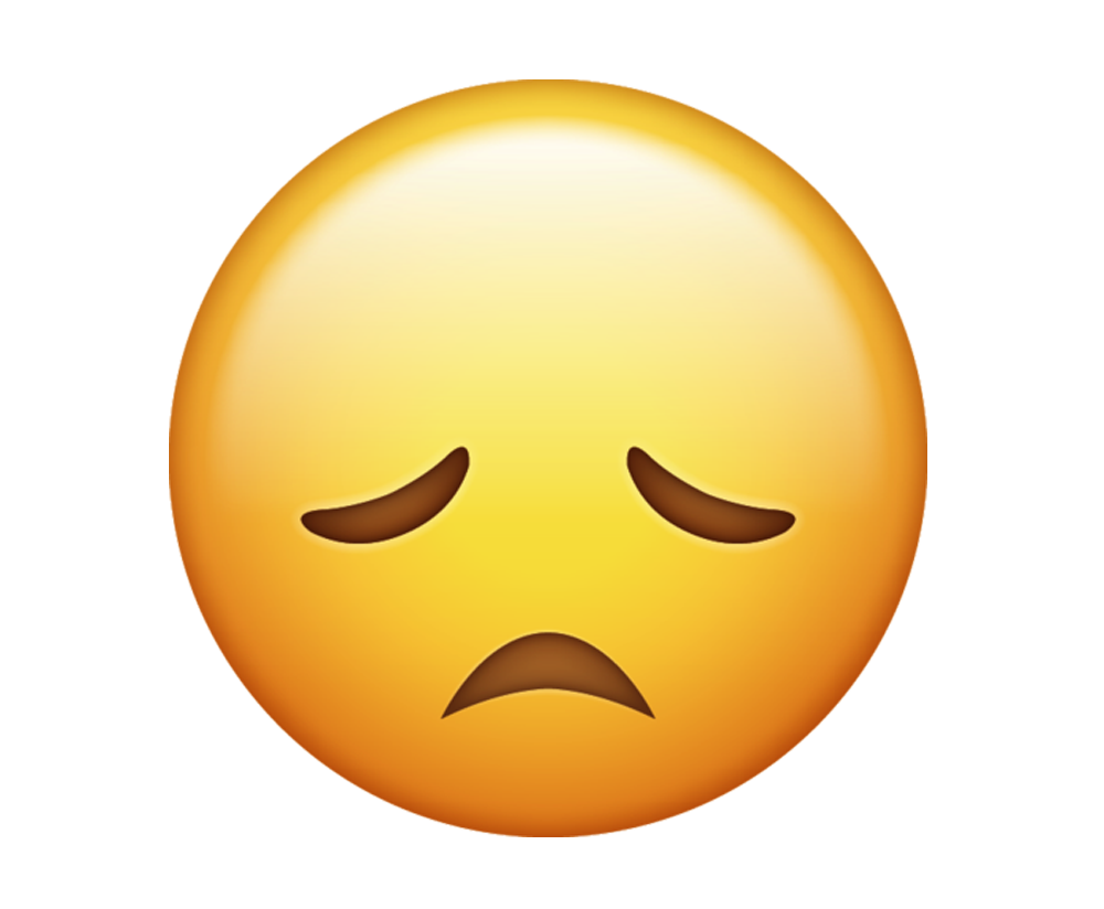Sad Smiley Face Emoji