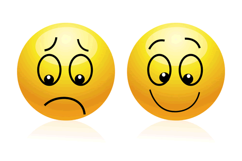 Happy face and sad face clipart » Clipart Portal.