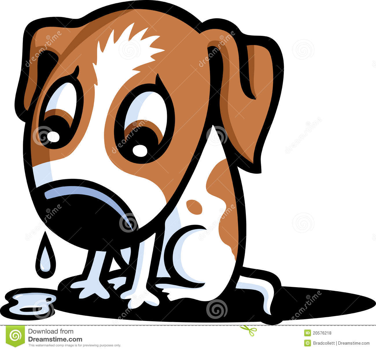 Sad puppy clipart 5 » Clipart Station.