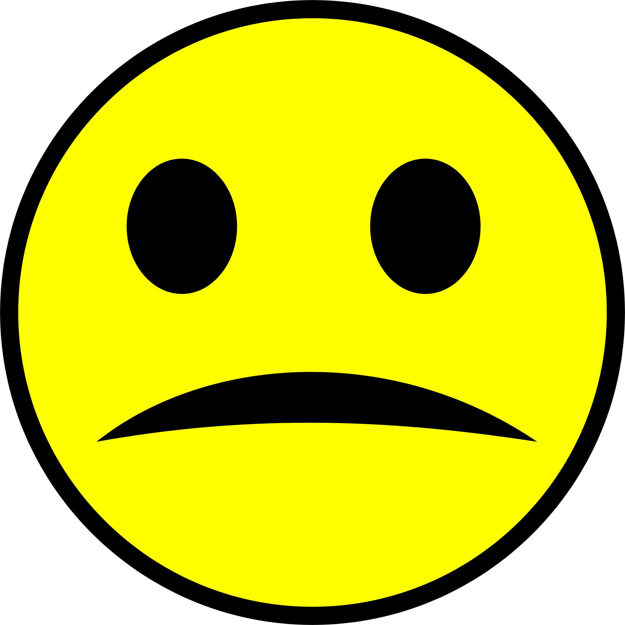 Sad smiley face clipart » Clipart Station.
