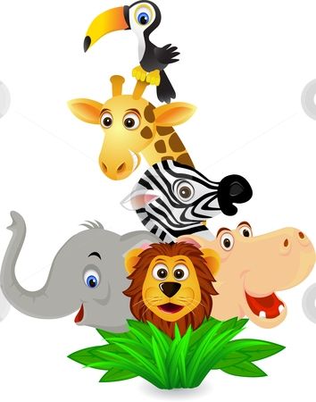 Free Safari Animal Clipart.