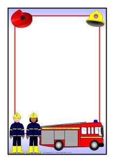 Fire Truck Border Clipart.