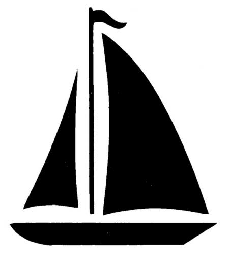 Simple Sailboat Clipart.