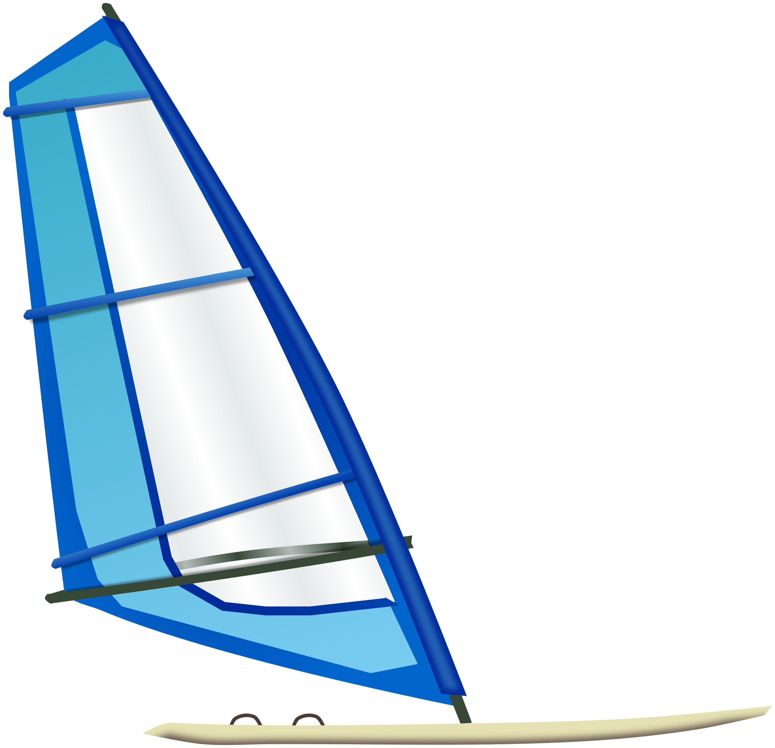 Windsurfing Clip Art.