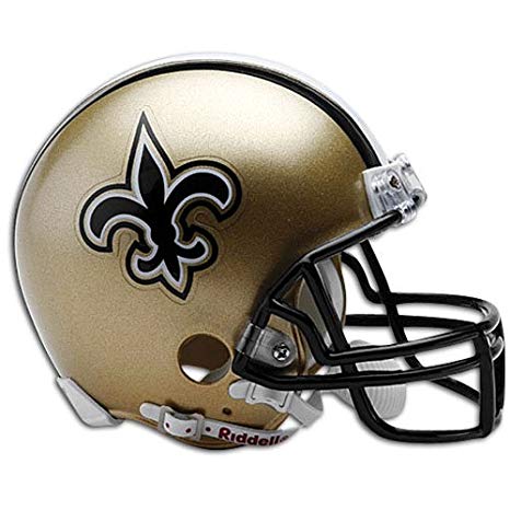 NFL New Orleans Saints Replica Mini Football Helmet.