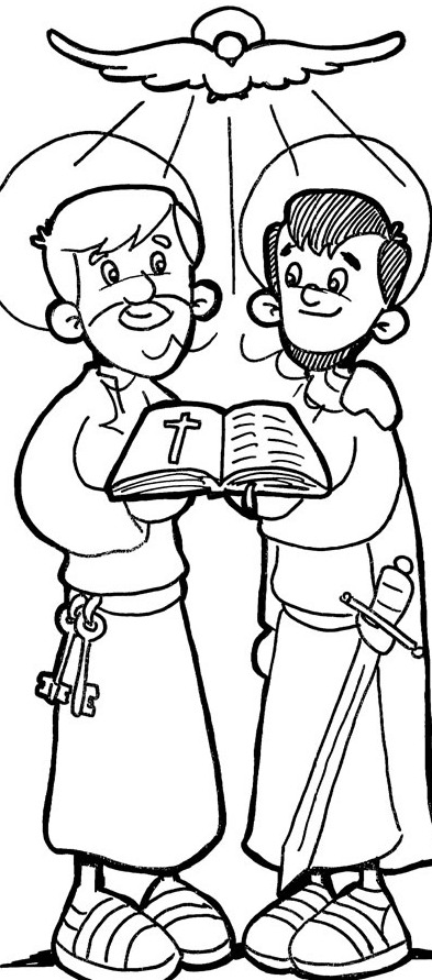 Apostle Paul Coloring Pages. Paul And Barnabas Coloring Pages.