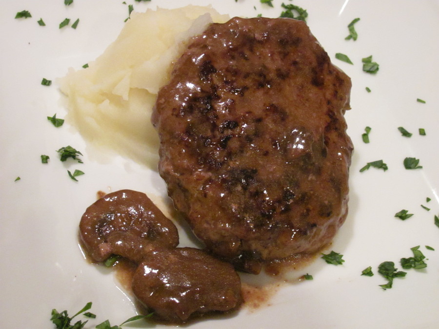 Download salisbury steak and mashed potatoes clipart.