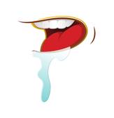 Saliva Clip Art.