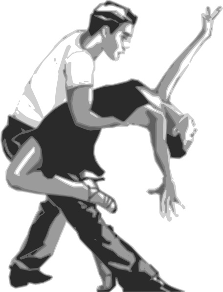 Salsa Dancers clip art Free vector in Open office drawing.