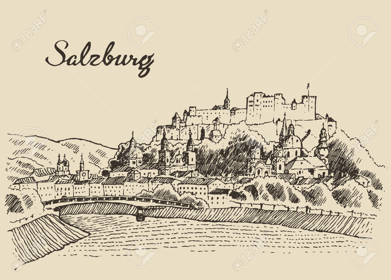 278 Salzburg Illustration Stock Vector Illustration And Royalty.