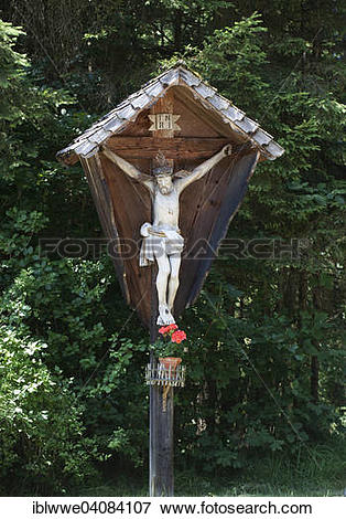 Picture of Wayside cross, open.