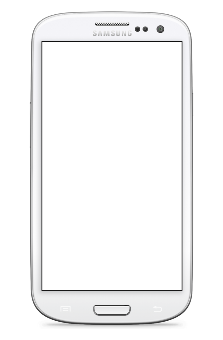 Transparent Samsung Galaxy S3.