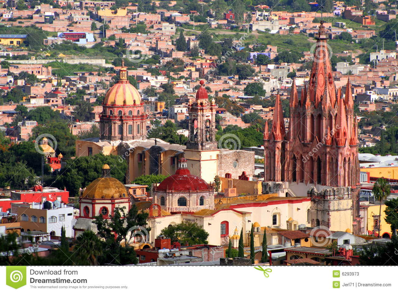 San Miguel De Allende Aerial Stock Photos. San Miguel De Allende Aerial Stock Photos.