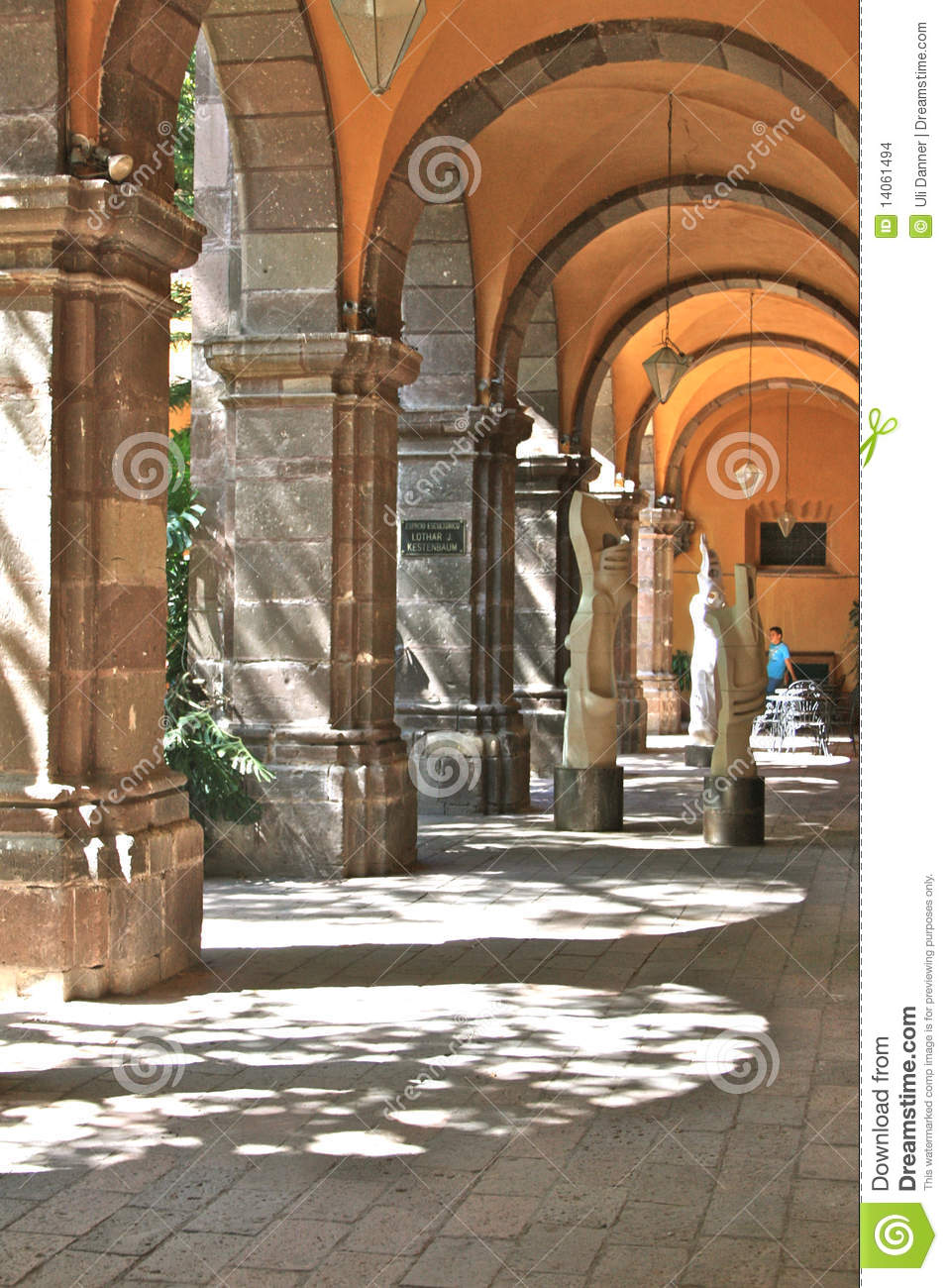 Archway Inside Bellas Artes, San Miguel De Allende Stock Images. Archway Inside Bellas Artes, San Miguel De Allende Stock Images.
