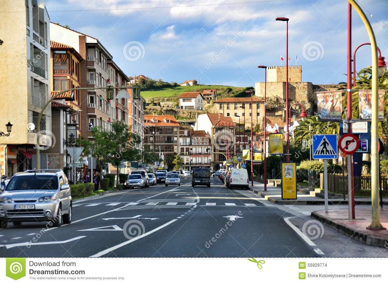 Streets Of San Vicente De La Barquera Editorial Stock Image. Streets Of San Vicente De La Barquera Editorial Stock Image.